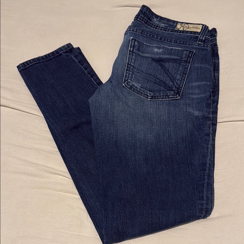 Only Blue Straight Leg Jeans Classic Denim